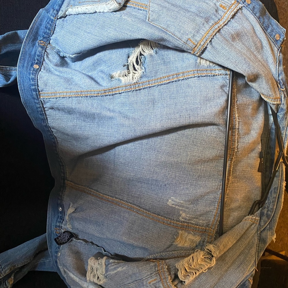 Distressed Denim Jacket